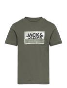 Jcologan Tee Ss Crew Neck Ss24 Jnr Tops T-Kortærmet Skjorte Khaki Gree...