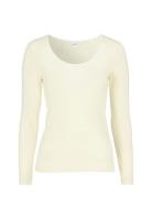 Top Tops T-shirts & Tops Long-sleeved White Damella Of Sweden
