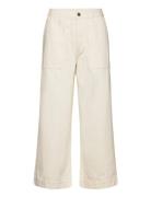 Barbour Southp Crop Je - Ecru - 12 Bottoms Trousers Cargo Pants Cream ...