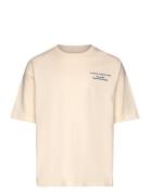 Jorvalencia Back Tee Ss Crew Neck Jnr Tops T-Kortærmet Skjorte Cream J...