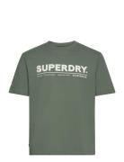 Utility Sport Logo Loose Tee Sport T-Kortærmet Skjorte Green Superdry ...