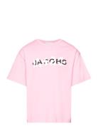 Short Sleeves Tee-Shirt Tops T-Kortærmet Skjorte Pink Little Marc Jaco...