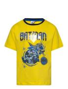 Tshirt Tops T-Kortærmet Skjorte Yellow Batman