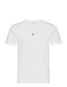 Custom Slim Fit Jersey Crewneck T-Shirt Tops T-Kortærmet Skjorte White...