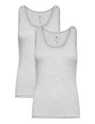 Jbs Of Dk 2-Pack Singlet Tops T-shirts & Tops Sleeveless Grey JBS Of D...