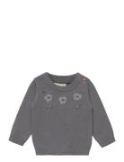 Nbfedel Ls Knit Au Lil Tops T-shirts Long-sleeved T-Skjorte Grey Lil'A...