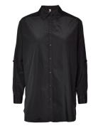 Sc-Netti Tops Shirts Long-sleeved Black Soyaconcept