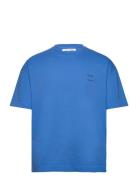 Joel T-Shirt 11415 Designers T-Kortærmet Skjorte Blue Samsøe Samsøe
