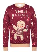 Cute Cookie Woman Tops Knitwear Round Necks Multi/patterned Christmas ...