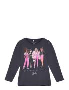 Nmfalina Barbie Ls Top Box Sky Tops T-shirts Long-sleeved T-Skjorte Na...