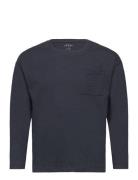 Nkmvebbe Ls Boxy Top Tops T-shirts Long-sleeved T-Skjorte Navy Name It