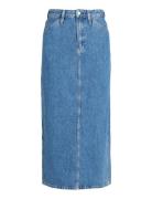 Trouser Pocket Maxi Skirt Lang Nederdel Blue Calvin Klein Jeans