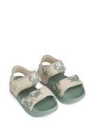 Blumer Sandals Shoes Summer Shoes Sandals Green Liewood