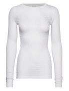 Fermi L/S Silk Top Tops T-shirts & Tops Long-sleeved White Gai+Lisva