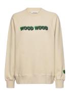 Leia Logo Sweatshirt Tops Sweatshirts & Hoodies Sweatshirts Beige Wood...