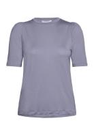 Tu Puff Top Tops T-shirts & Tops Short-sleeved Blue Residus