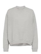 Moment Sweat Melange Tops Sweatshirts & Hoodies Sweatshirts Grey Moshi...