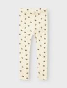 Nmngavo Kye Slim Leggings Lil Bottoms Leggings Cream Lil'Atelier