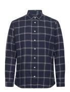 Slhslimowen-Flannel Shirt Ls Noos Tops Shirts Casual Navy Selected Hom...