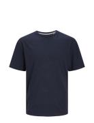 Jprcc Soft Linen Blend Ss Tee Tops T-Kortærmet Skjorte Blue Jack & J S