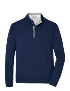 Perth Stretch 1/4 Zip Sport Sweatshirts & Hoodies Sweatshirts Navy Pet...