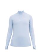 Light Thermo Half Zip Sport T-shirts & Tops Long-sleeved Blue Röhnisch