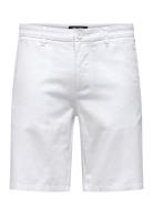 Onsmark 0011 Cotton Linen Shorts Noos Bottoms Shorts Chinos Shorts Whi...