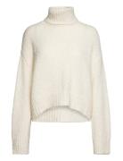 Alpaca Pullover Tops Knitwear Turtleneck White Rosemunde