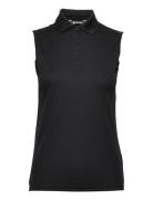 Lds Cray Sleeveless Sport T-shirts & Tops Polos Black Abacus
