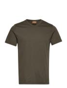 Mmgperry V-Ss Tee Tops T-Kortærmet Skjorte Khaki Green Mos Mosh Galler...