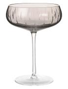 Champagne Coupe Single Cut Home Tableware Glass Champagne Glass Grey L...