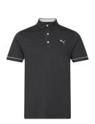 Cloudspun Haystack Polo Sport Polos Short-sleeved Black PUMA Golf
