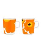 Iso Unikko+Unikko Mug Set Of 2 Home Tableware Cups & Mugs Coffee Cups ...