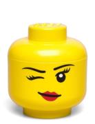 Lego Mini Head - Silly Home Kids Decor Storage Storage Boxes Yellow LE...