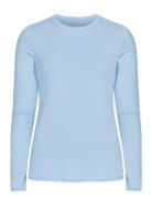 Jacquard Long Sleeve Sport T-shirts & Tops Long-sleeved Blue Röhnisch