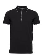 Polo Tops Polos Short-sleeved Black Armani Exchange