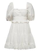 Alessia Dress Kort Kjole White Malina