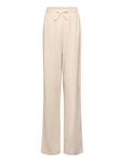 Allan Linen Pants Bottoms Trousers Beige Grunt