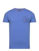 Hilfiger Roundle Tee Tops T-Kortærmet Skjorte Blue Tommy Hilfiger