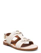 A4084 Flade Sandaler Cream Billi Bi