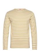 Striped Breton Shirt Héritage Tops T-Langærmet Skjorte Khaki Green Arm...