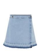 Cuami Short Skirt Kort Nederdel Blue Culture
