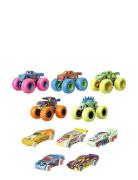 Monster Trucks Glow In The Dark Multipack, 10 Toy 1:64 Vehicles: 5 Tru...