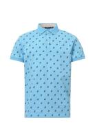 Mens Birdie Drycool Polo Tops Knitwear Short Sleeve Knitted Polos Blue...
