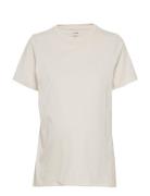 The-Shirt Tops T-shirts & Tops Short-sleeved Cream Boob