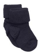 Anklesock 2/2 Pad Baby Socks & Tights Baby Socks Navy Mp Denmark