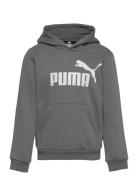 Ess Big Logo Hoodie Fl B Sport Sweatshirts & Hoodies Hoodies Grey PUMA