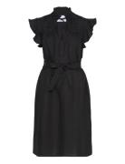 Msalaya Knee Length Dress Kort Kjole Black Minus