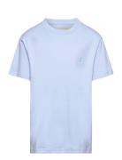 Cotton Jersey Crewneck Tee Tops T-Kortærmet Skjorte Blue Ralph Lauren ...