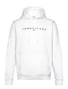 Tjm Reg Linear Logo Hoodie Ext Tops Sweatshirts & Hoodies Hoodies Whit...
